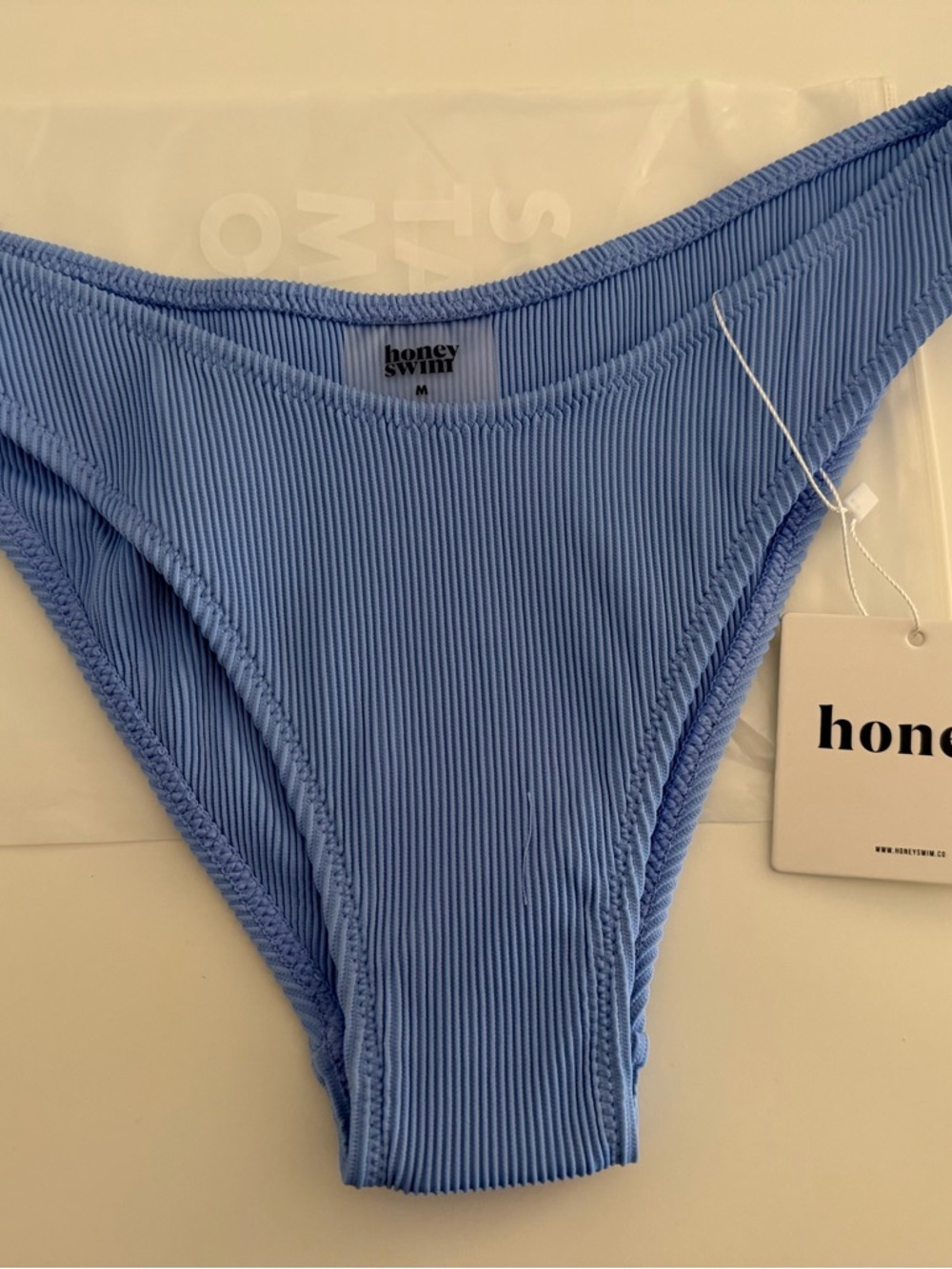 Honey Swim Marina Ribbed Triangle Bikini - Picture 3 of 4